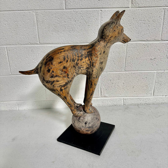 "Fox Balanced on a Ball"