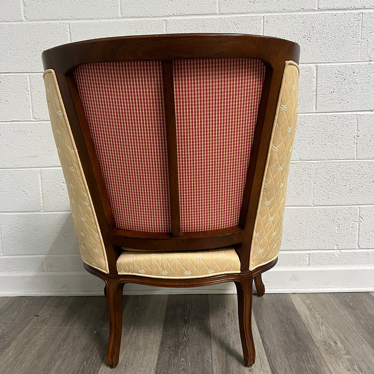 Wooden Chair With Upholstered Back