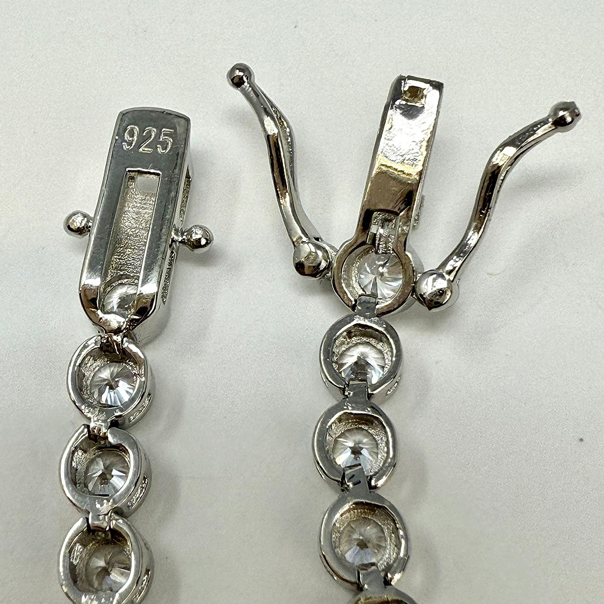 7" Bezel Set Round CZ Rhodium-plated Tennis Bracelet