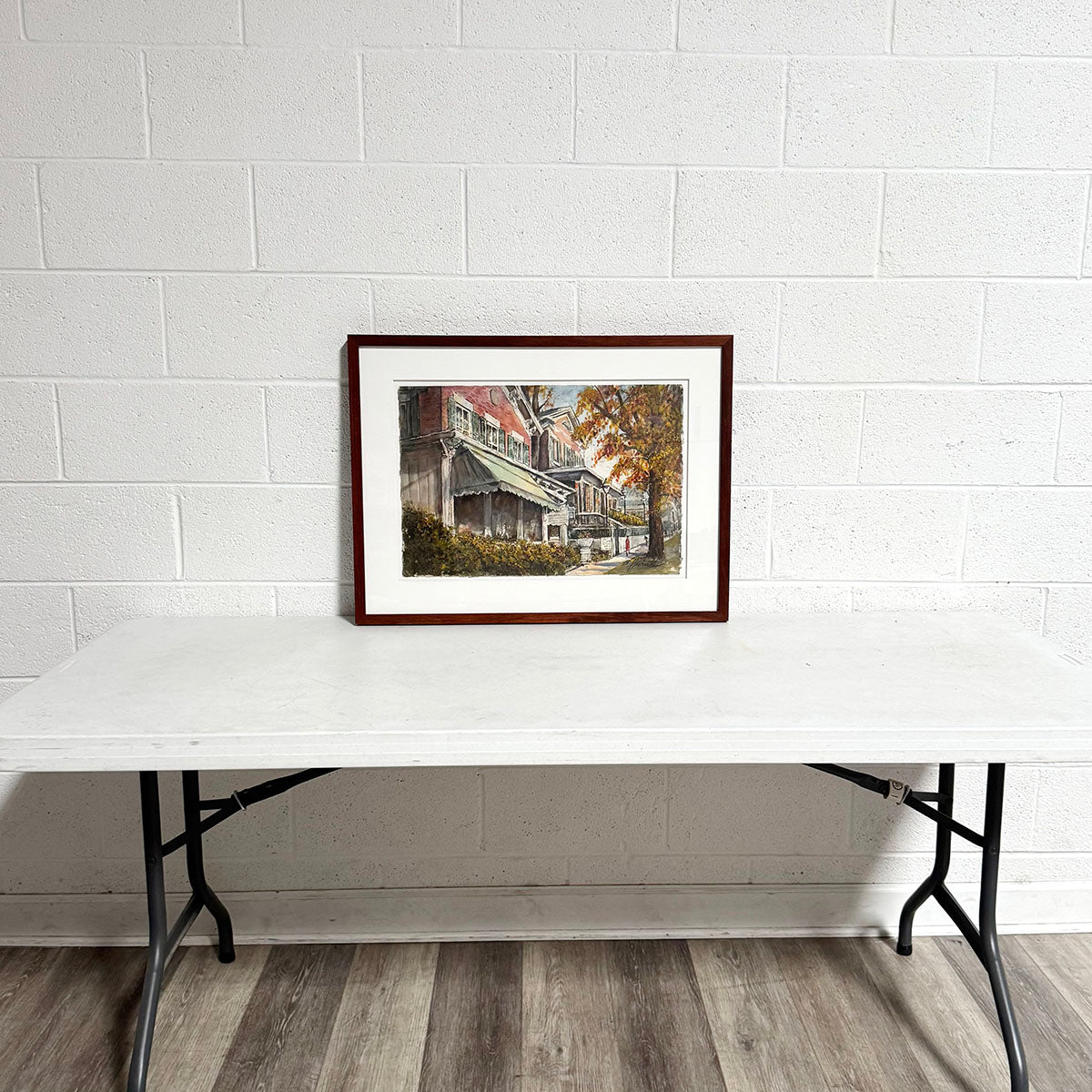 "Art Gallery on Street" Signed