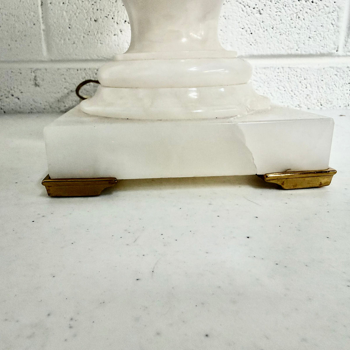 Pair of Alabaster Lamps