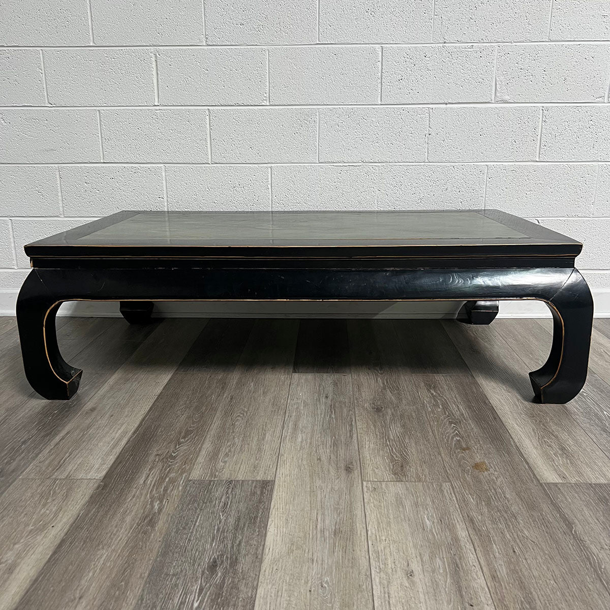 Wooden Coffee Table With Marble Center