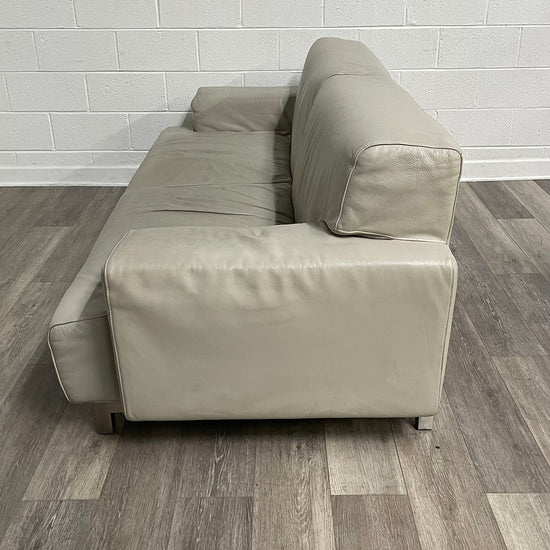 Cream Leather Sofa (2 available)