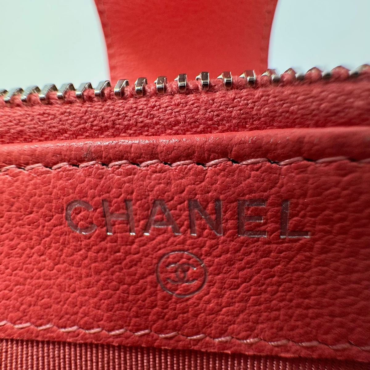 Chanel Quilted Double Zip Clutch on Chain