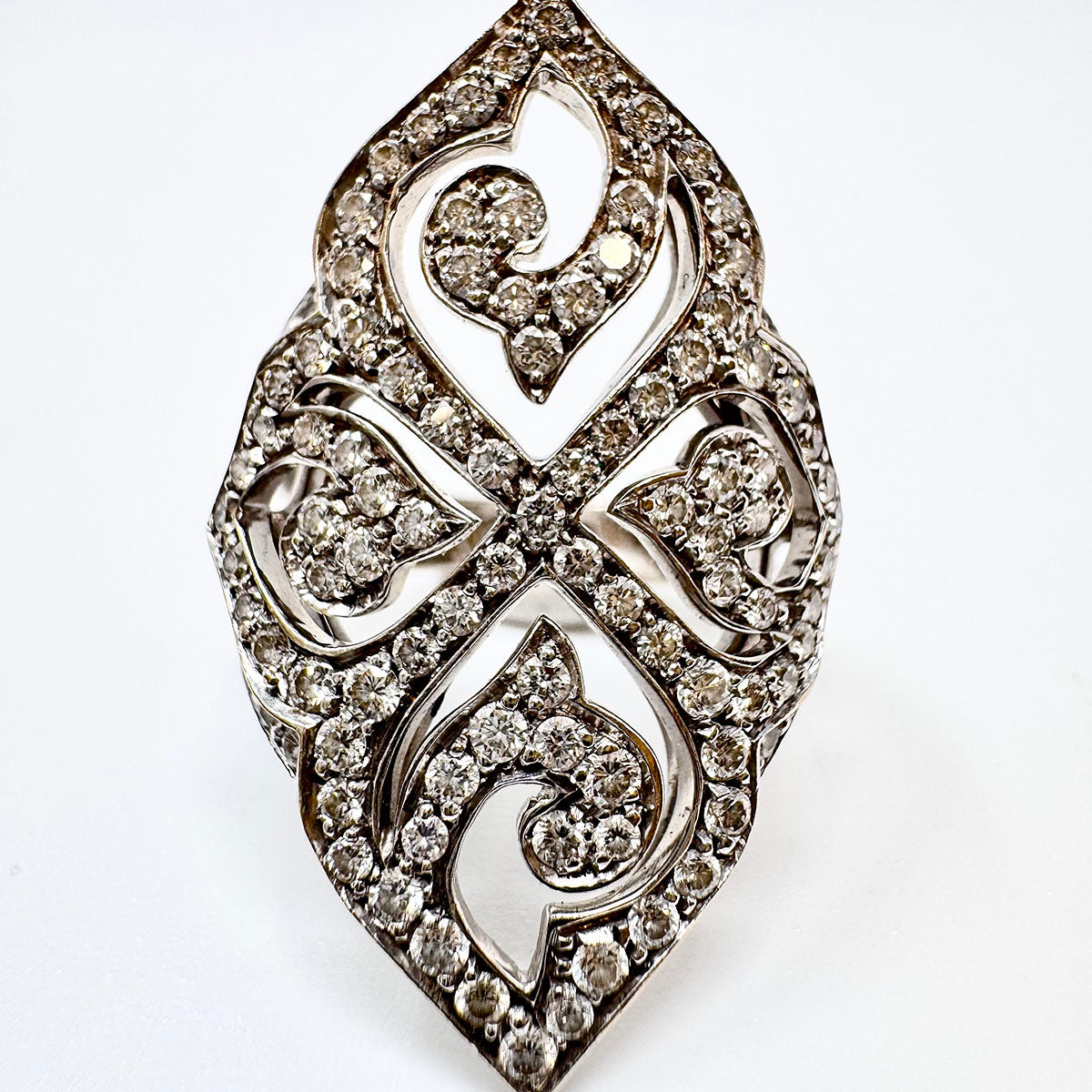 Luca Carati 18K White Gold Diamond Ring