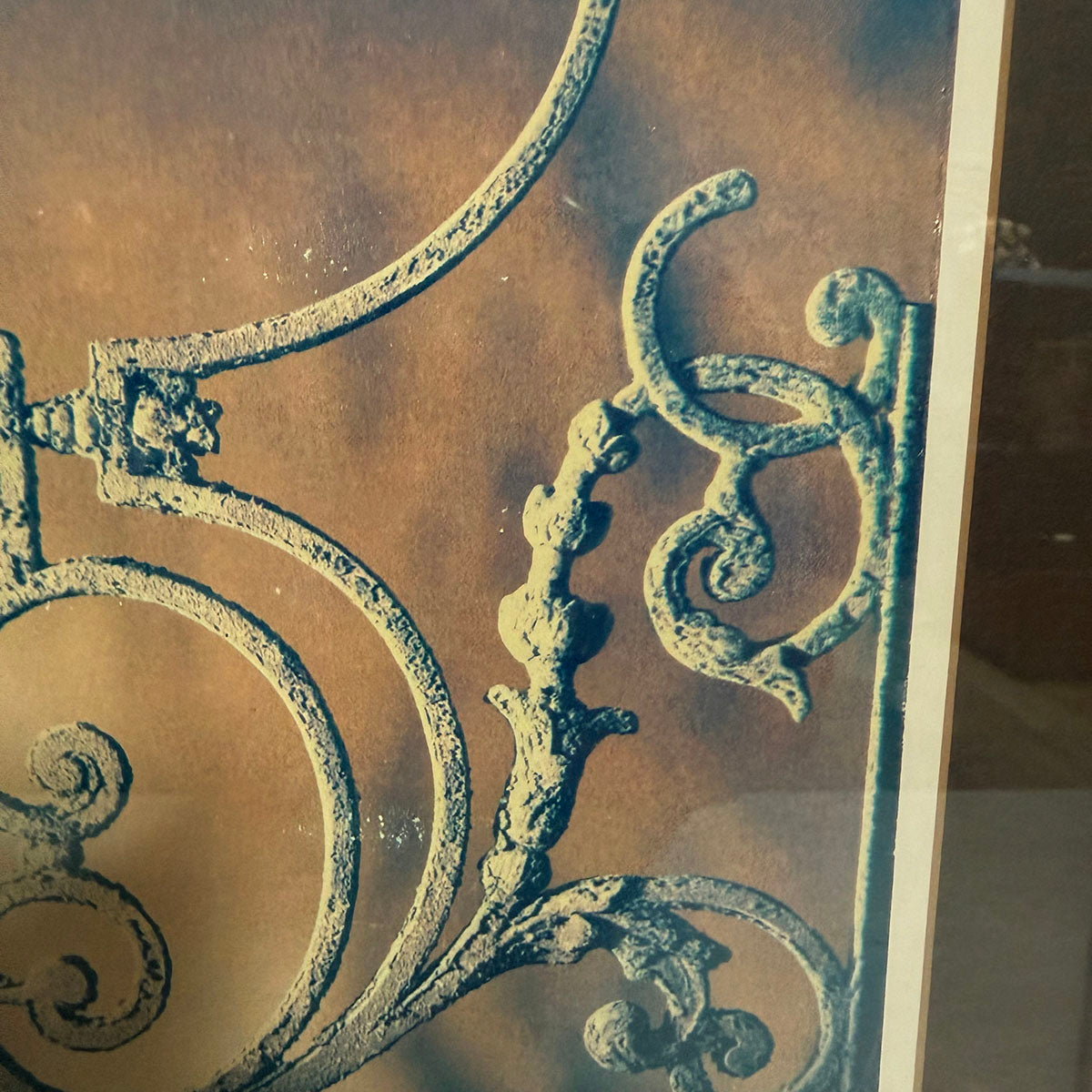 Framed Photograph of Architectural Detail signed