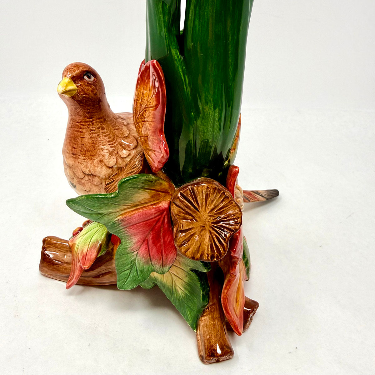 Holiday Decorative Candle Holder Pair of Pheasants