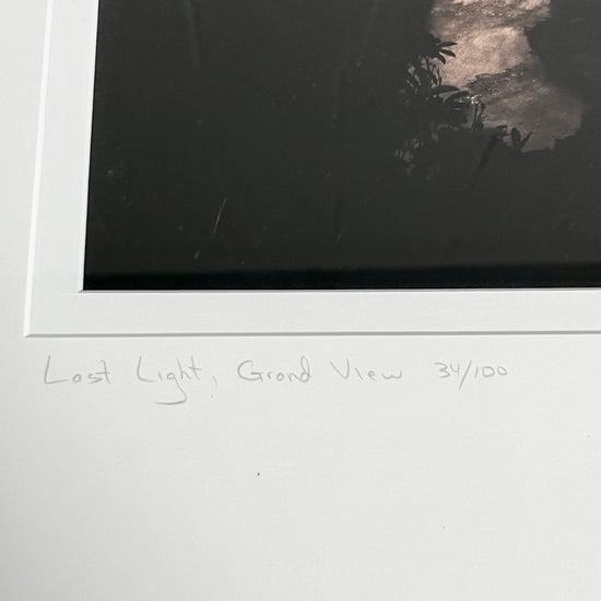 "Last Light, Grand View" Fine Art Photograph 34/100 Signed