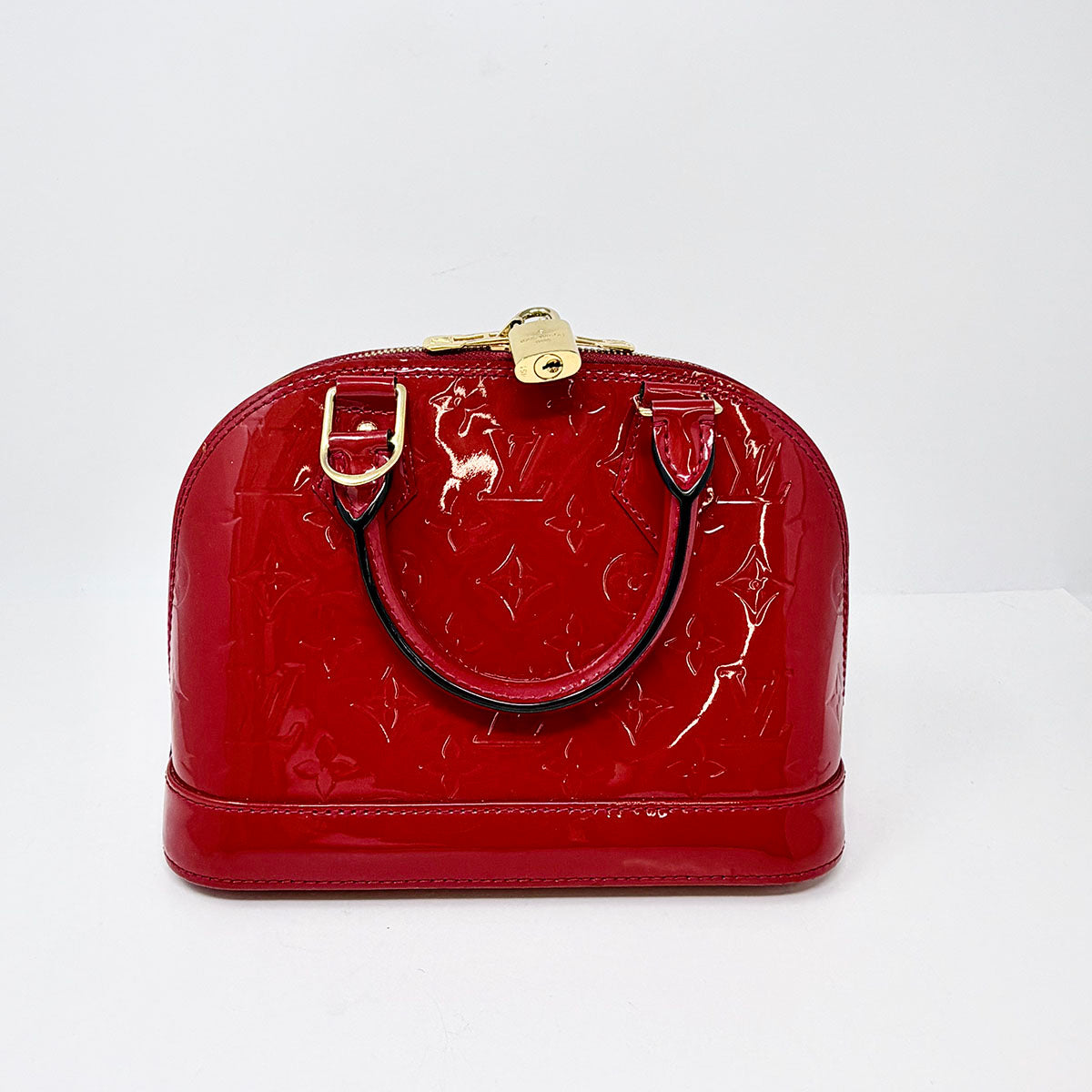 Louis Vuitton Monogram Vernis Alma BB Handle Bag