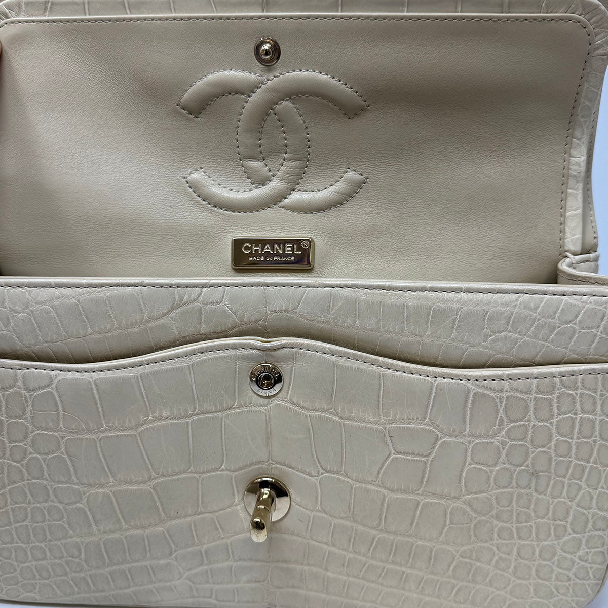 Chanel Medium Alligator Classic Double Flap Bag