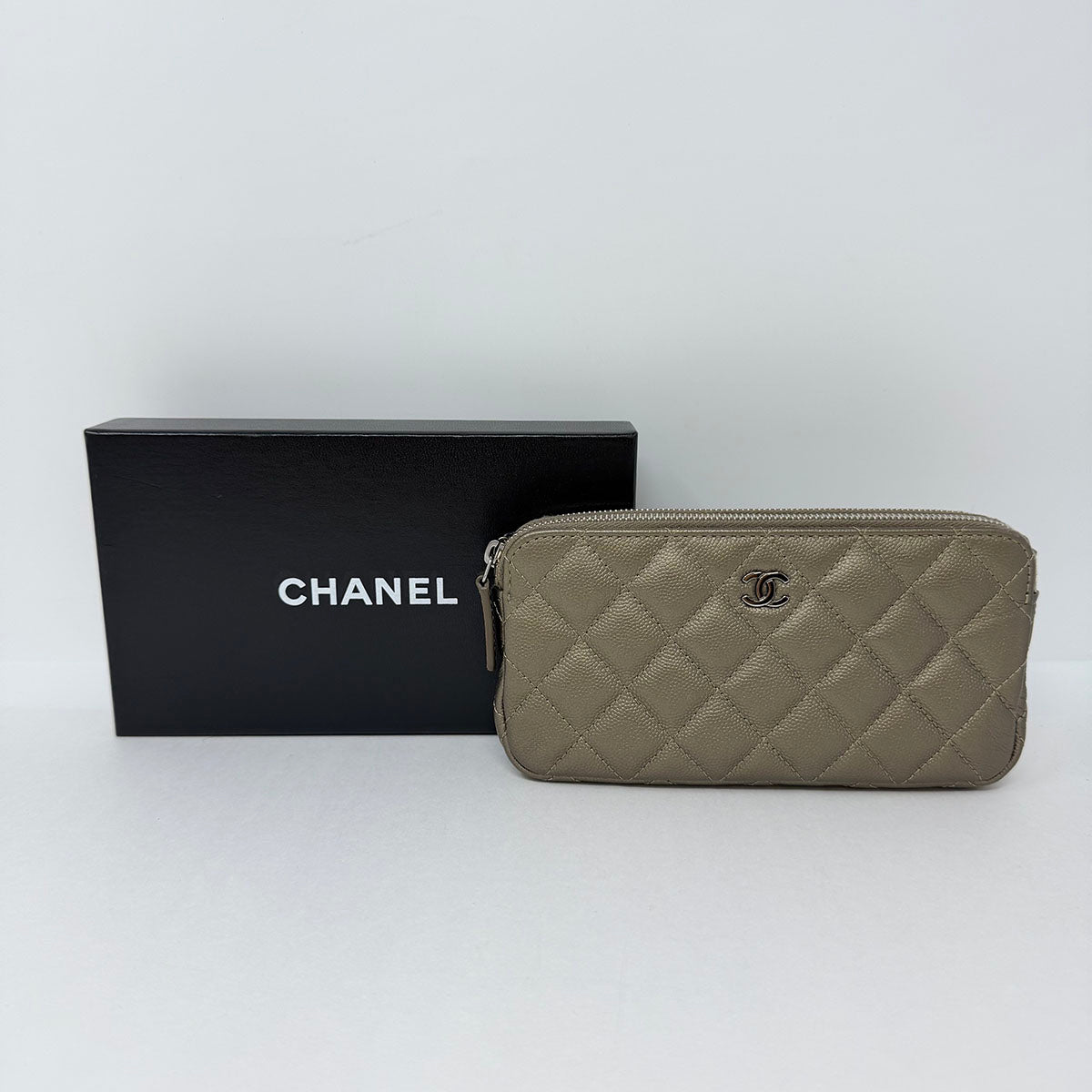 Chanel  Double Zip Clutch on Chain
