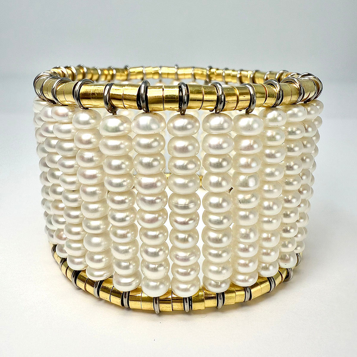Loffredo 340 Freshwater Pearl Expandable Cuff Bracelet