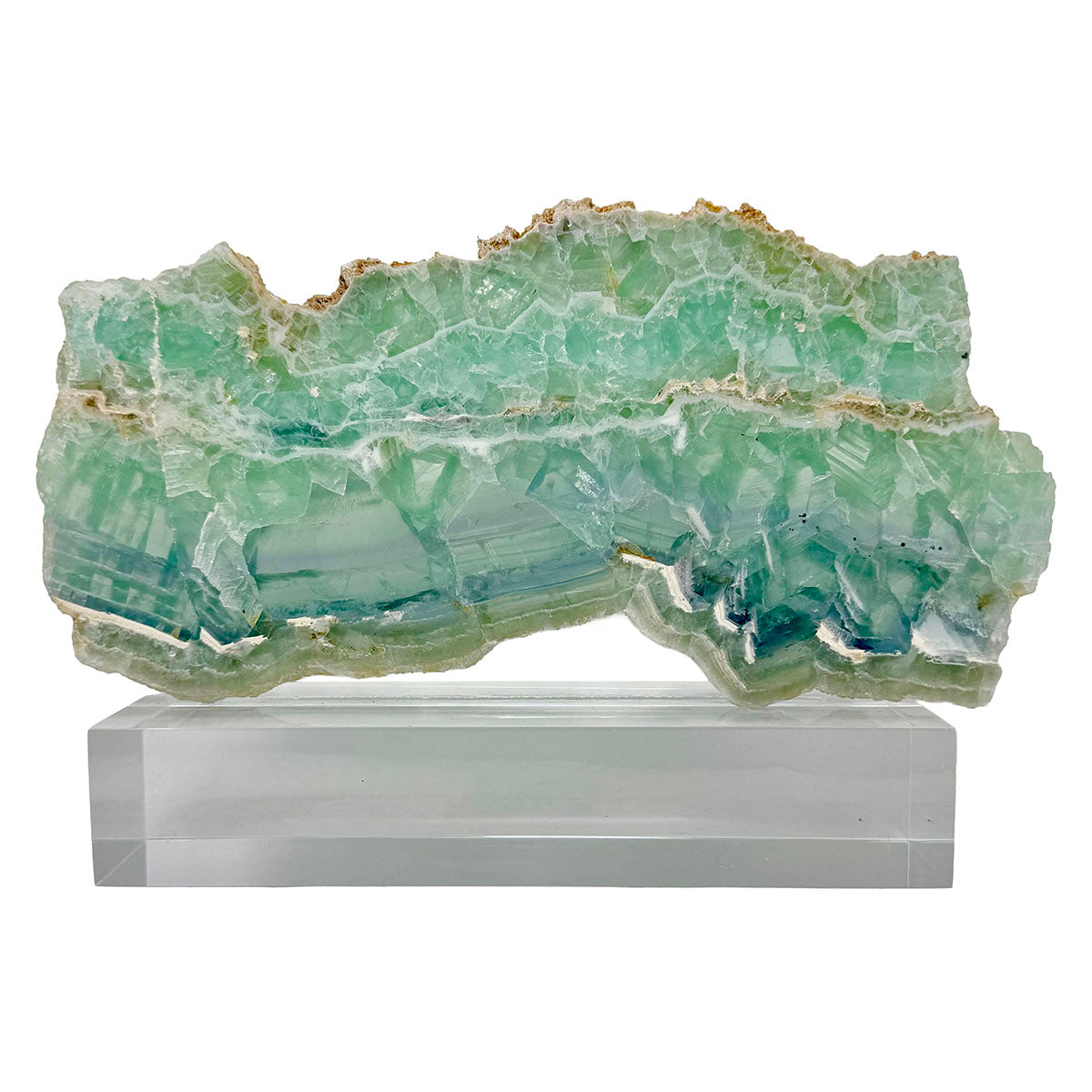 Fluorite on Lucite Sculpture