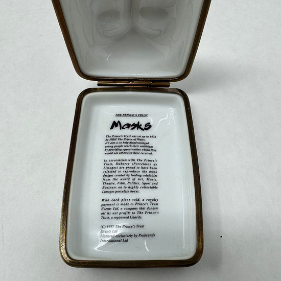 Prince's Trust Lim Ed Mask Trinket Box: Sting