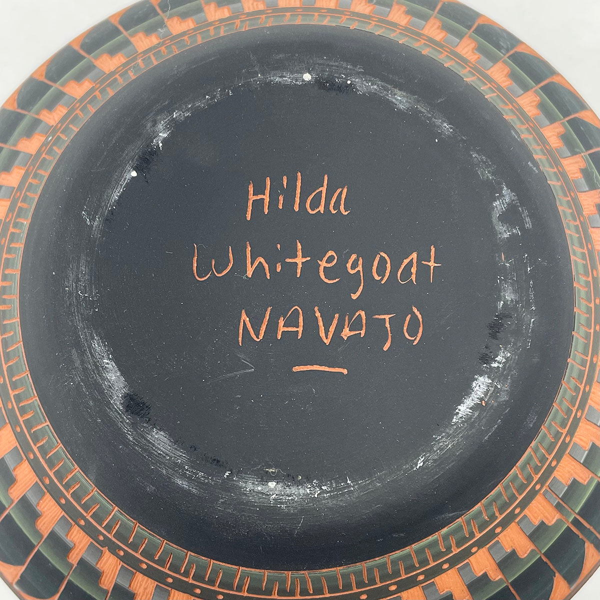 Navajo Pot, Signed Hilda Whitegoat