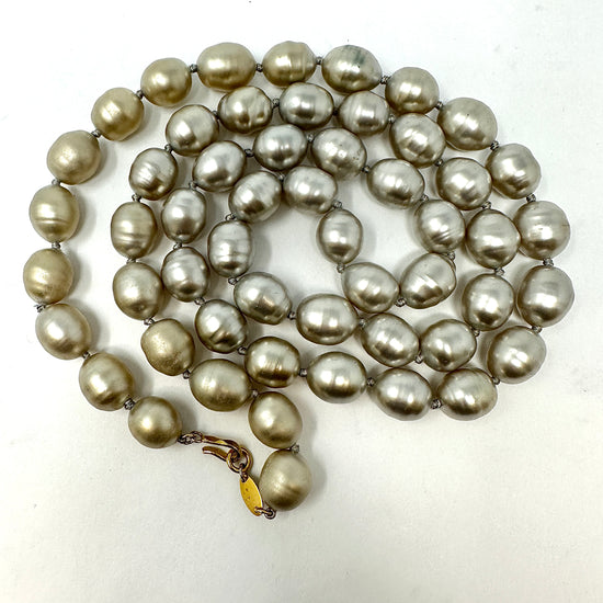 Chanel 42" Faux Baroque Pearl Necklace