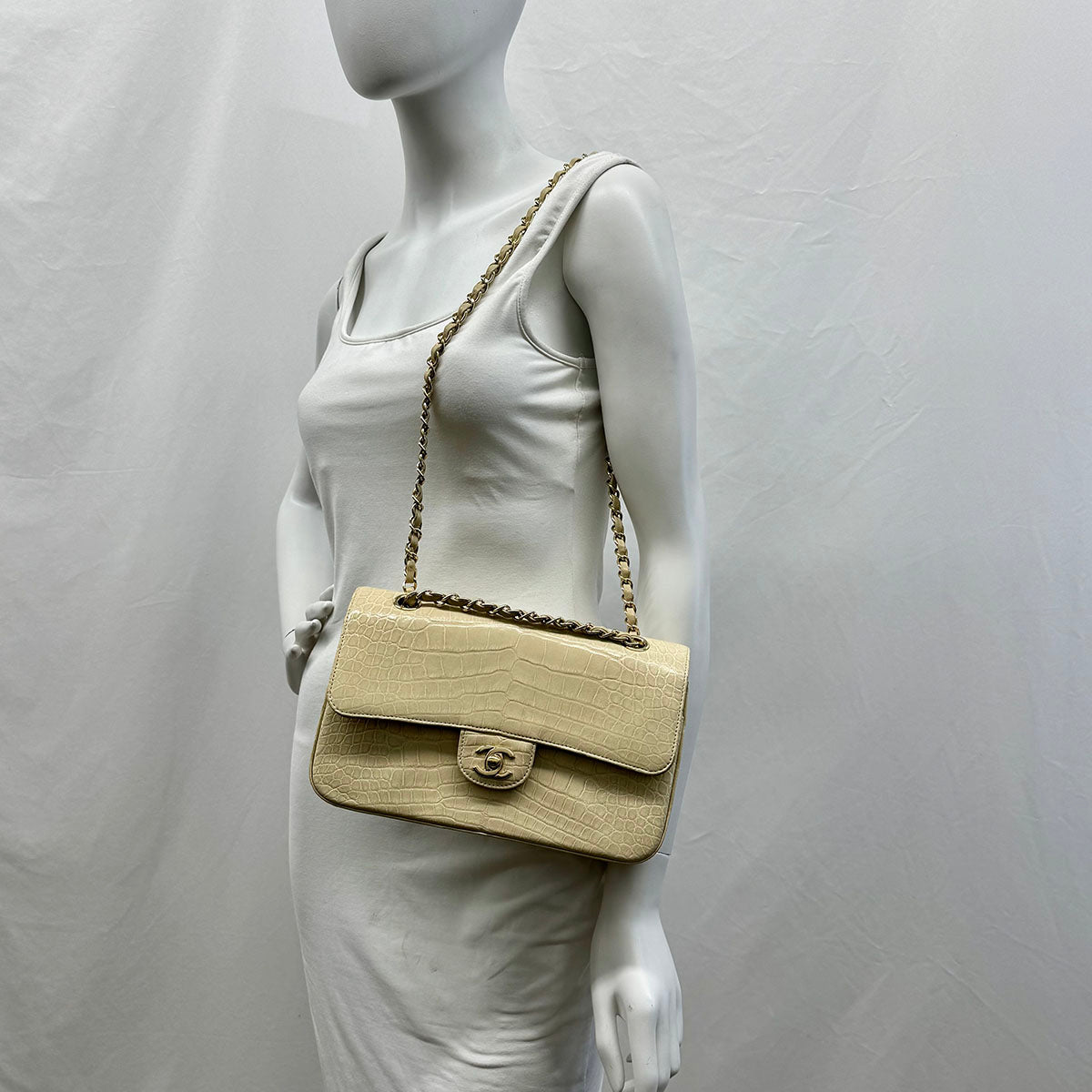 Chanel Medium Alligator Classic Double Flap Bag