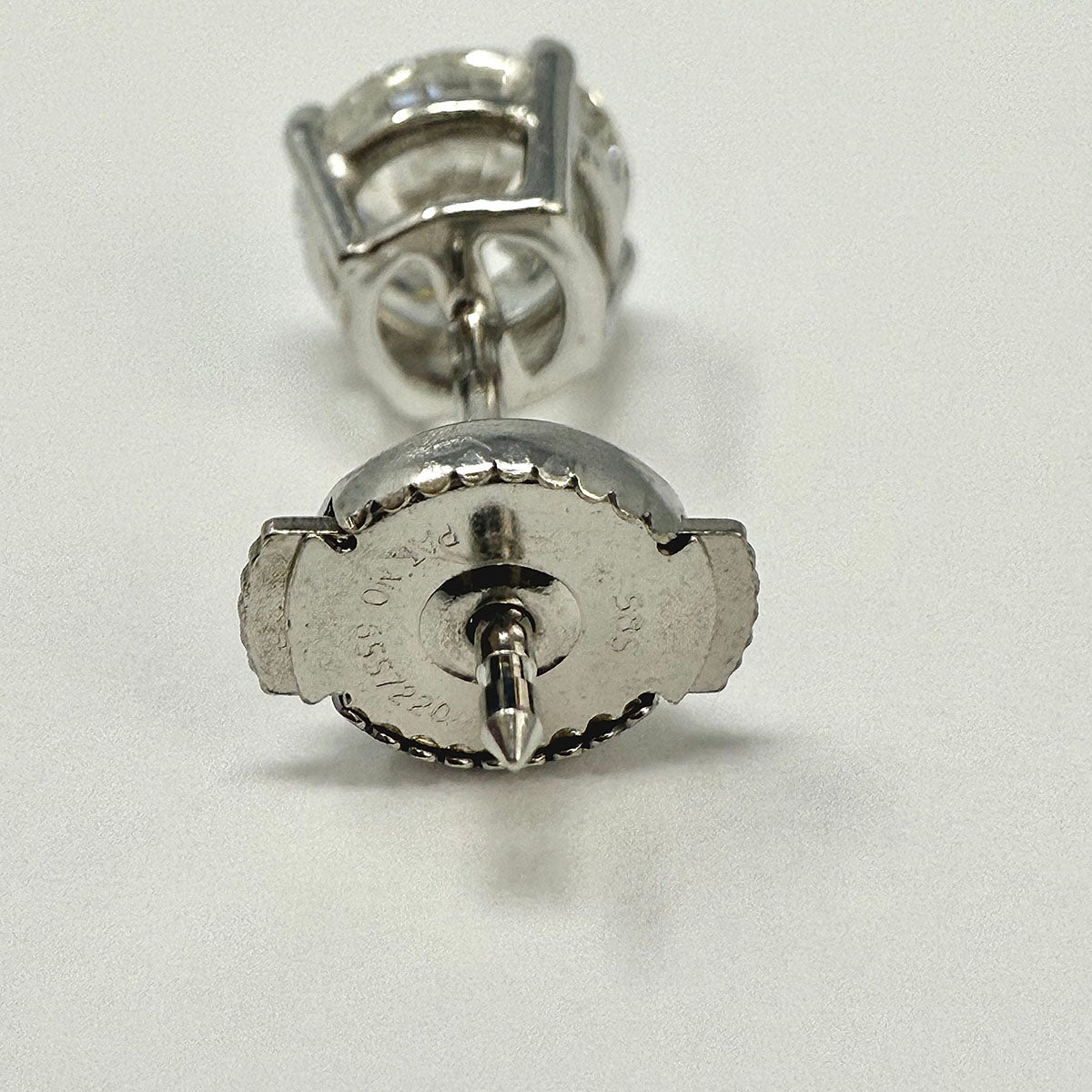 14K White Gold Lab Grown 2.01ct Diamond Stud Earrings