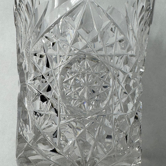 Set of 6 Brilliant Cut Crystal Whiskey Glasses