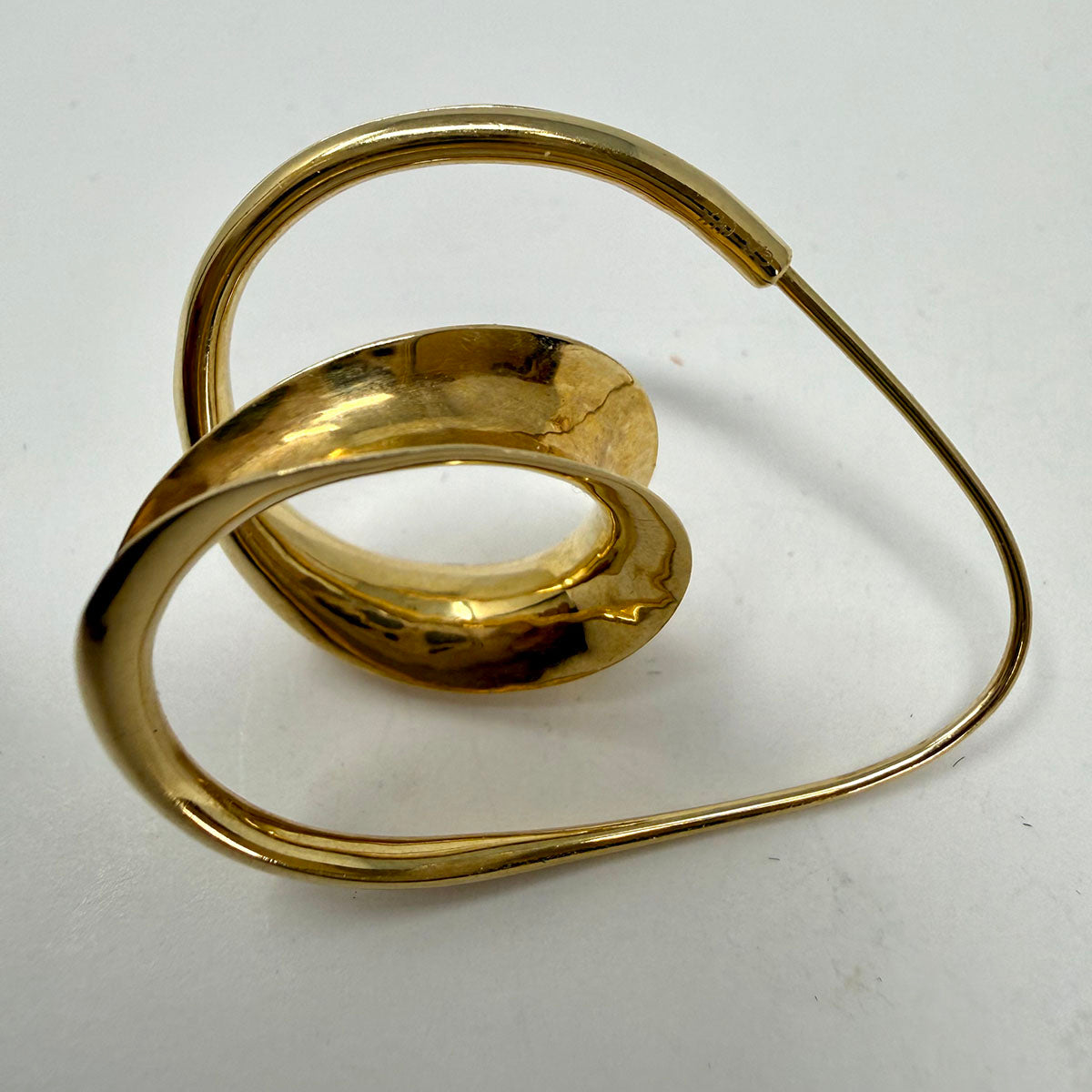 14K Gold Swirl Earrings