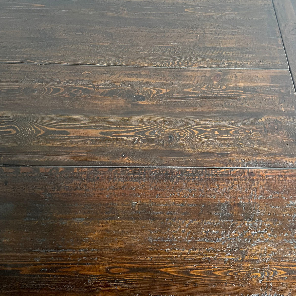 Rustic Wood Trestle Dining Table