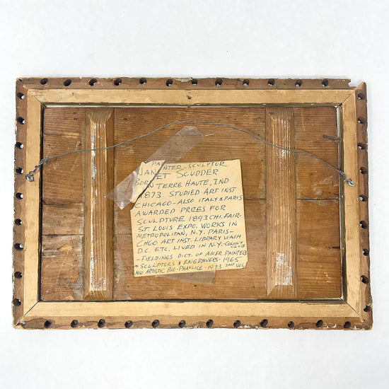 "Harbor Scene" Signed on Back