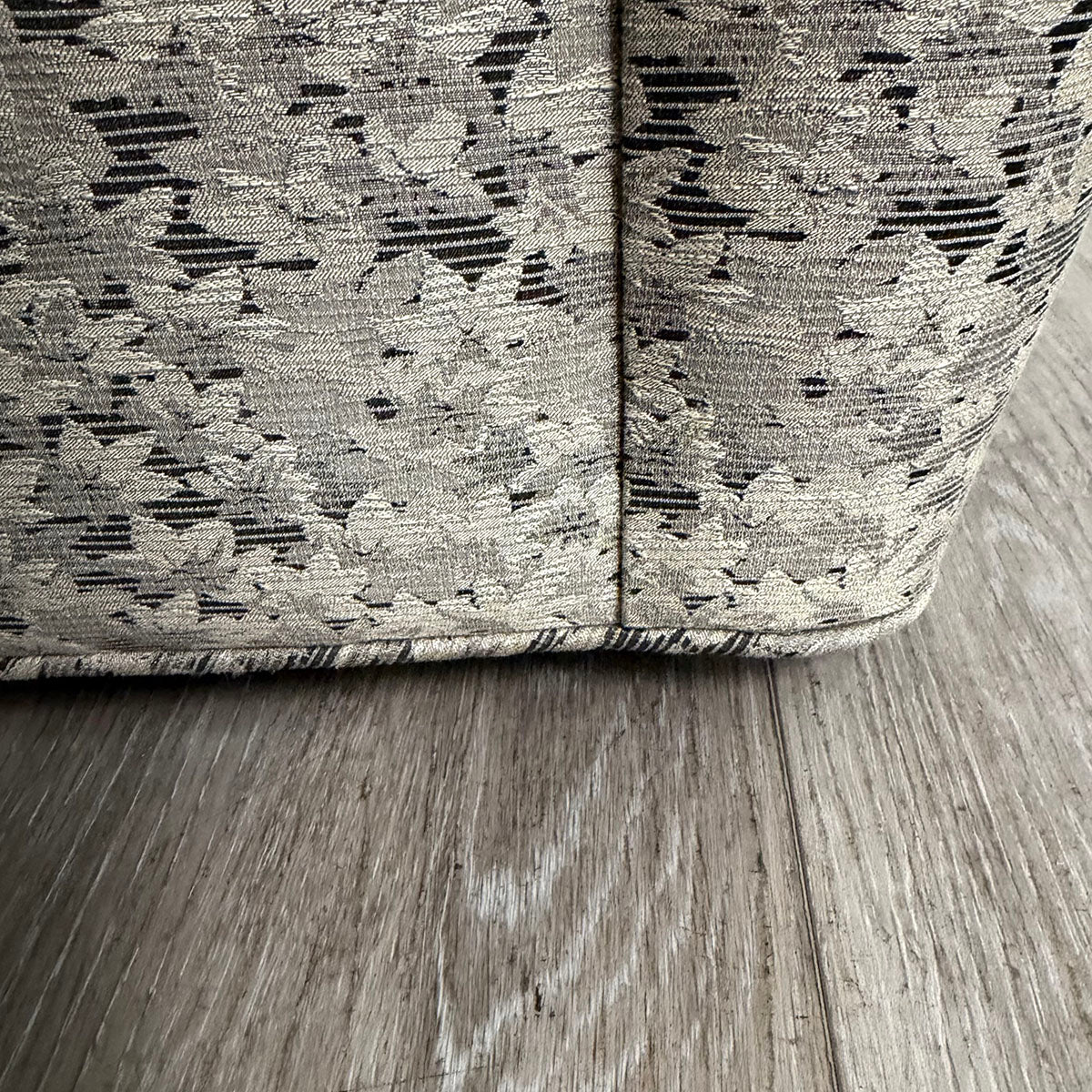 Pair of Interior Crafts Gray and Beige Lounge Chairs