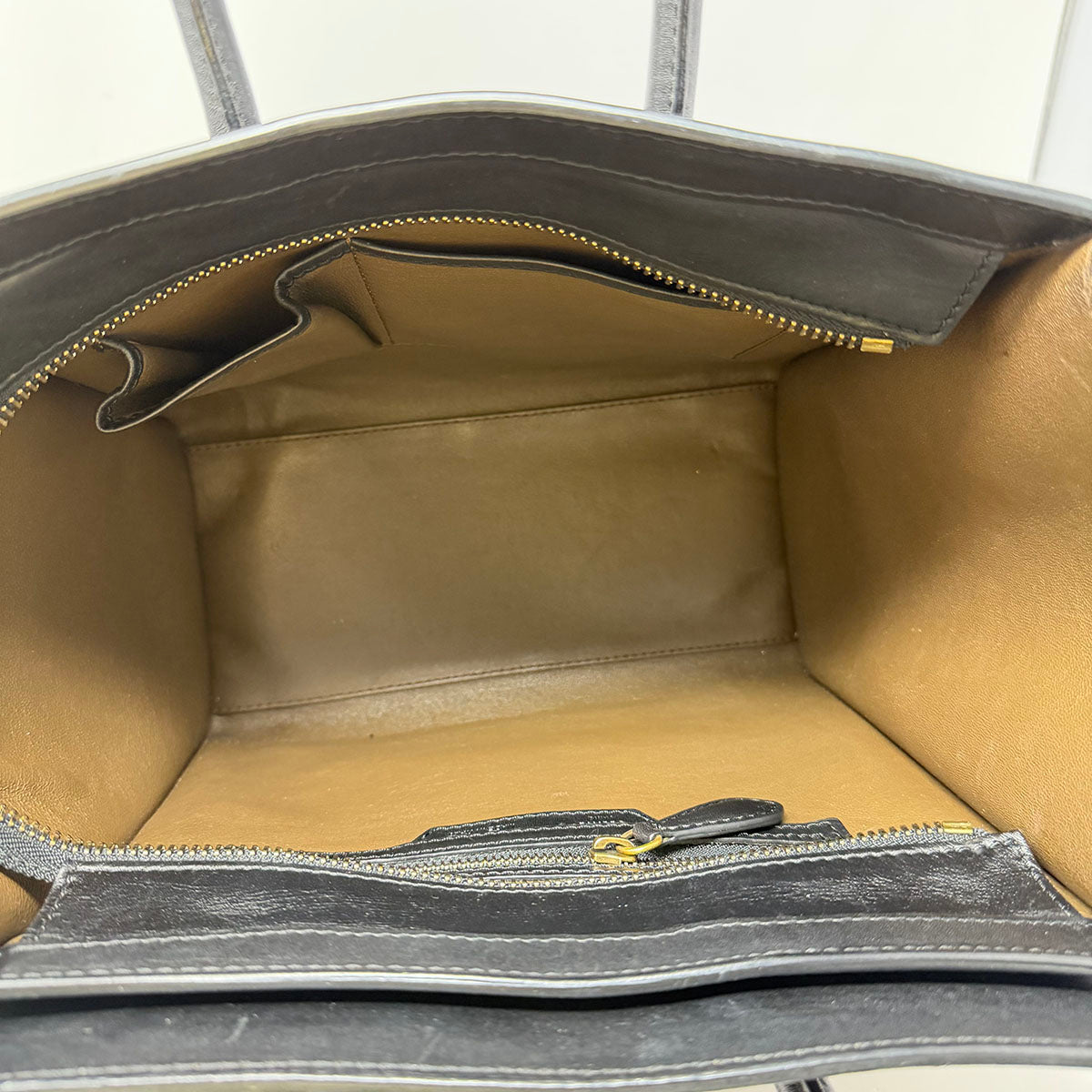 Celine Leather Luggage Mini Handle Bag