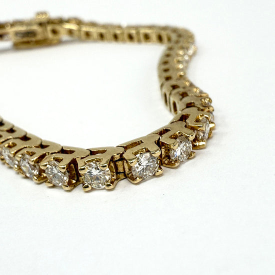 14K Gold Diamond Tennis Bracelet