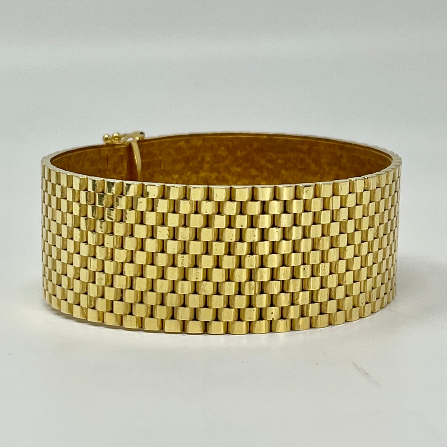 18K Gold Wide Bracelet