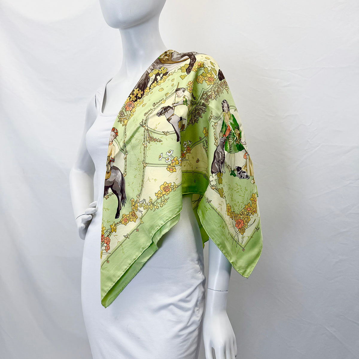Hermes Silk "Les Petites Princes par Hermes" Scarf