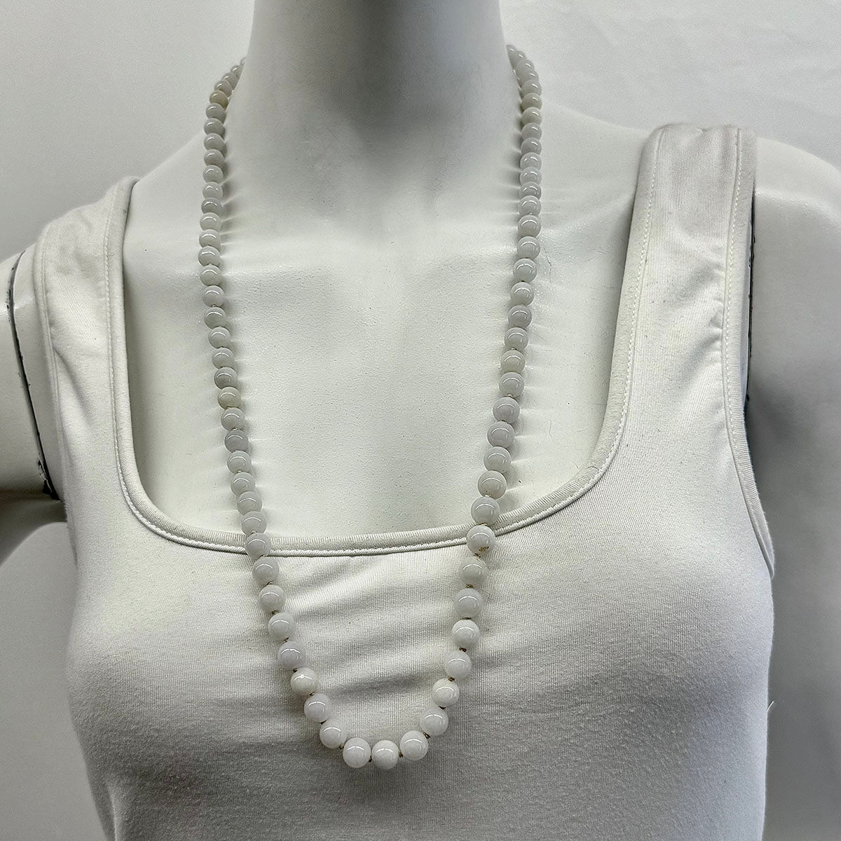 30" Jade Bead Necklace