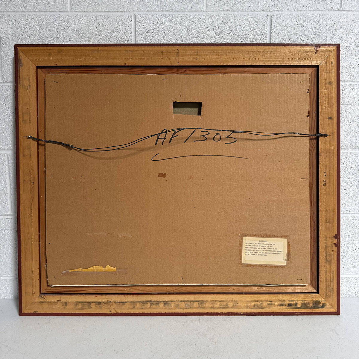 Framed Painting on Canvas signed