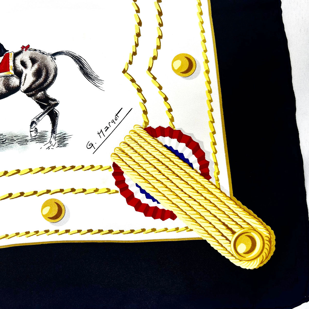 Hermes"Cadre Noir" Scarf