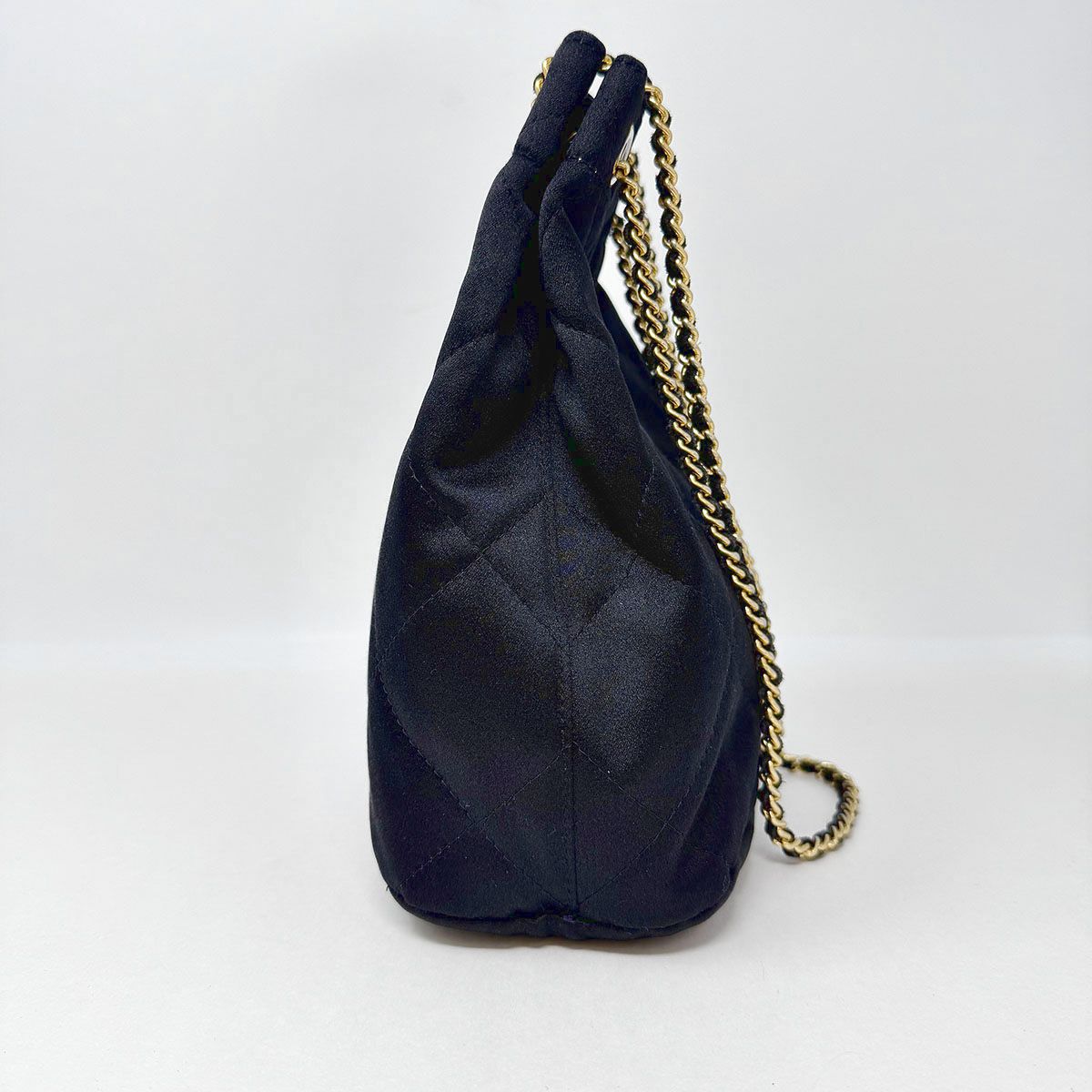 Prada Quilted Satin Drawstring Shoulder Bag