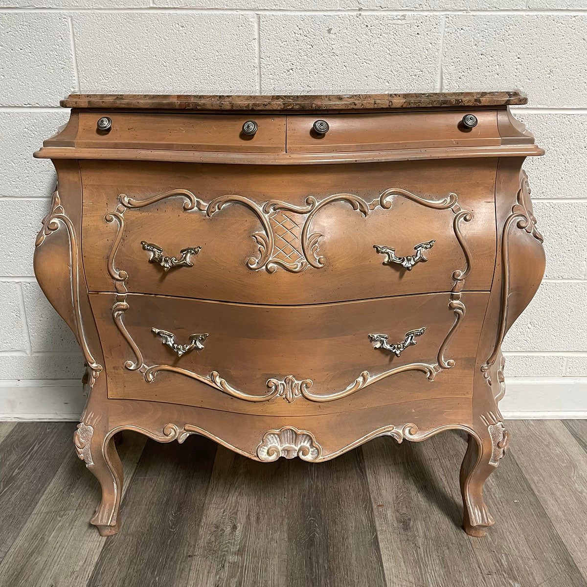 Two-Drawer Chest with Marble Top