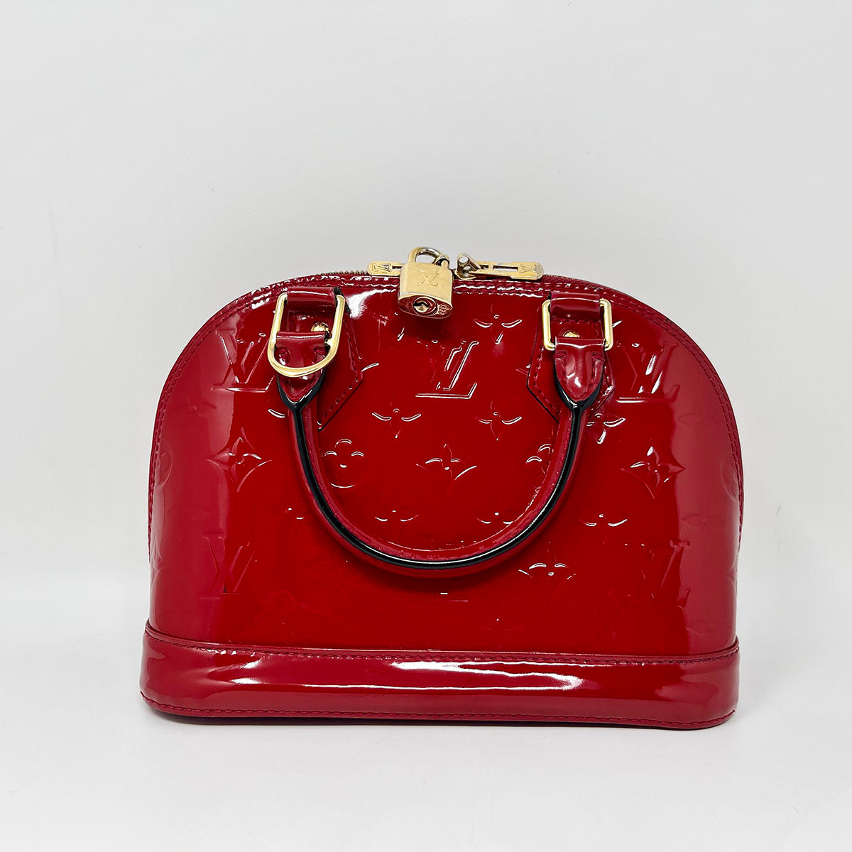 Louis Vuitton 2013 Monogram Vernis Alma BB Handle Bag