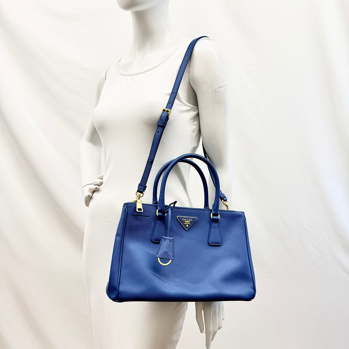 Prada Two Way Saffiano Handle Bag