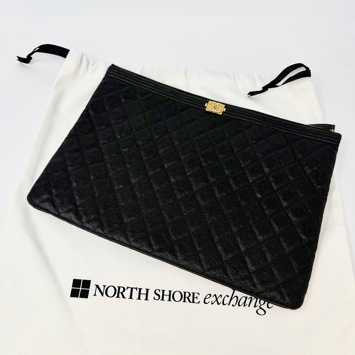 Chanel Quilted Laptop Pouch