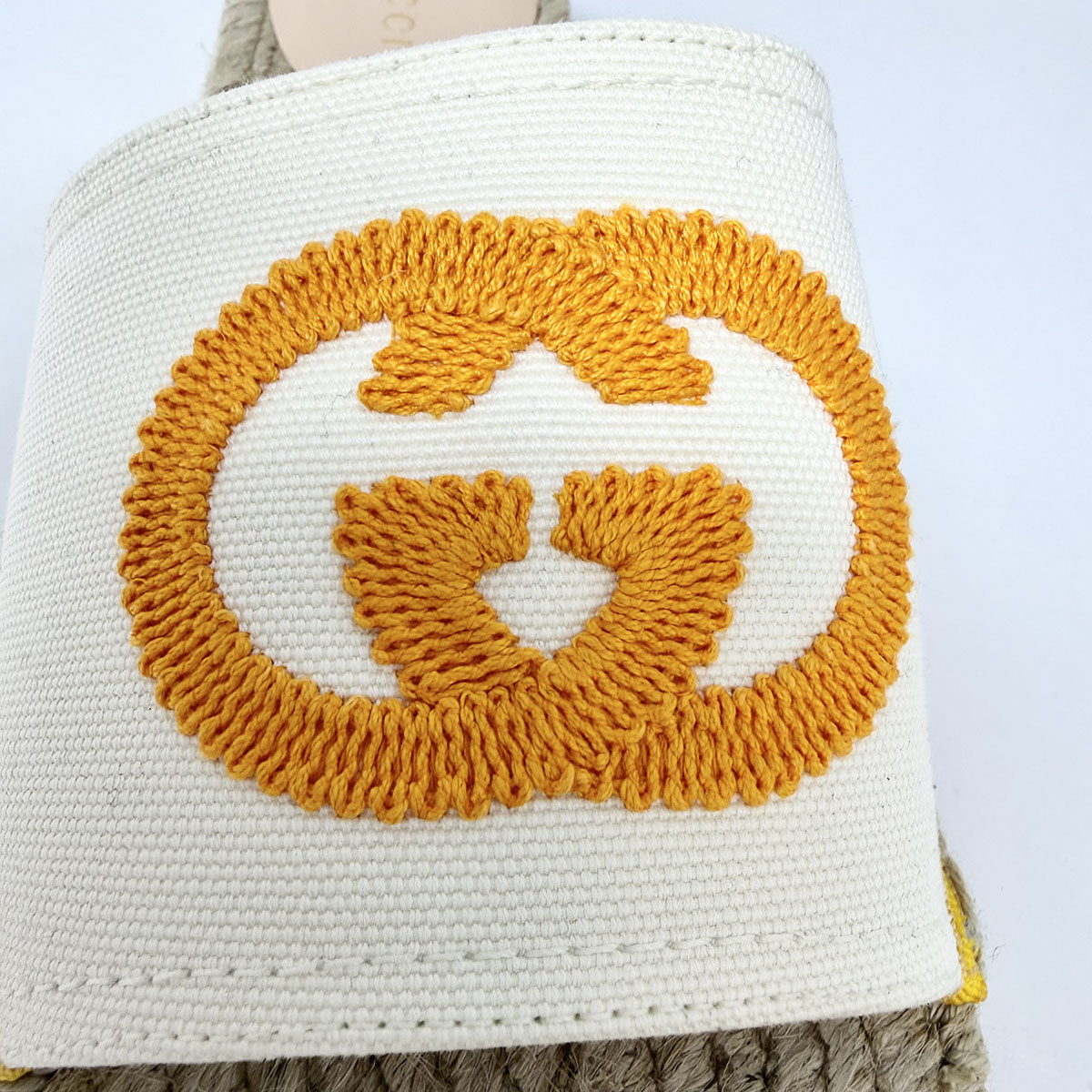 Gucci Interlocking GG Logo Canvas Espadrille