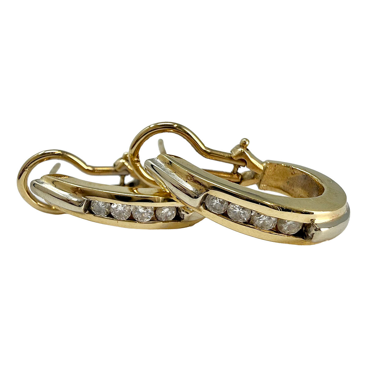 Diamond Hoop Earrings