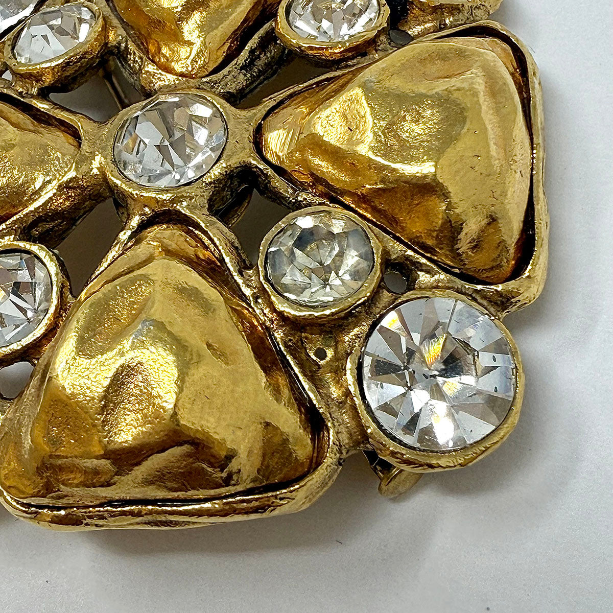 Chanel Robert Goossen Rate Clover Maltese Cross Crystal Brooch