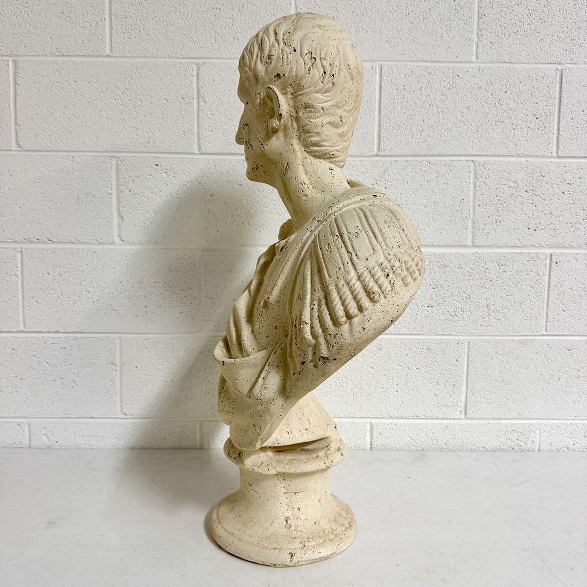 Faux Stone Roman Bust