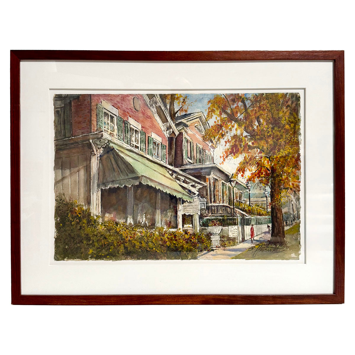"Art Gallery on Street" Signed