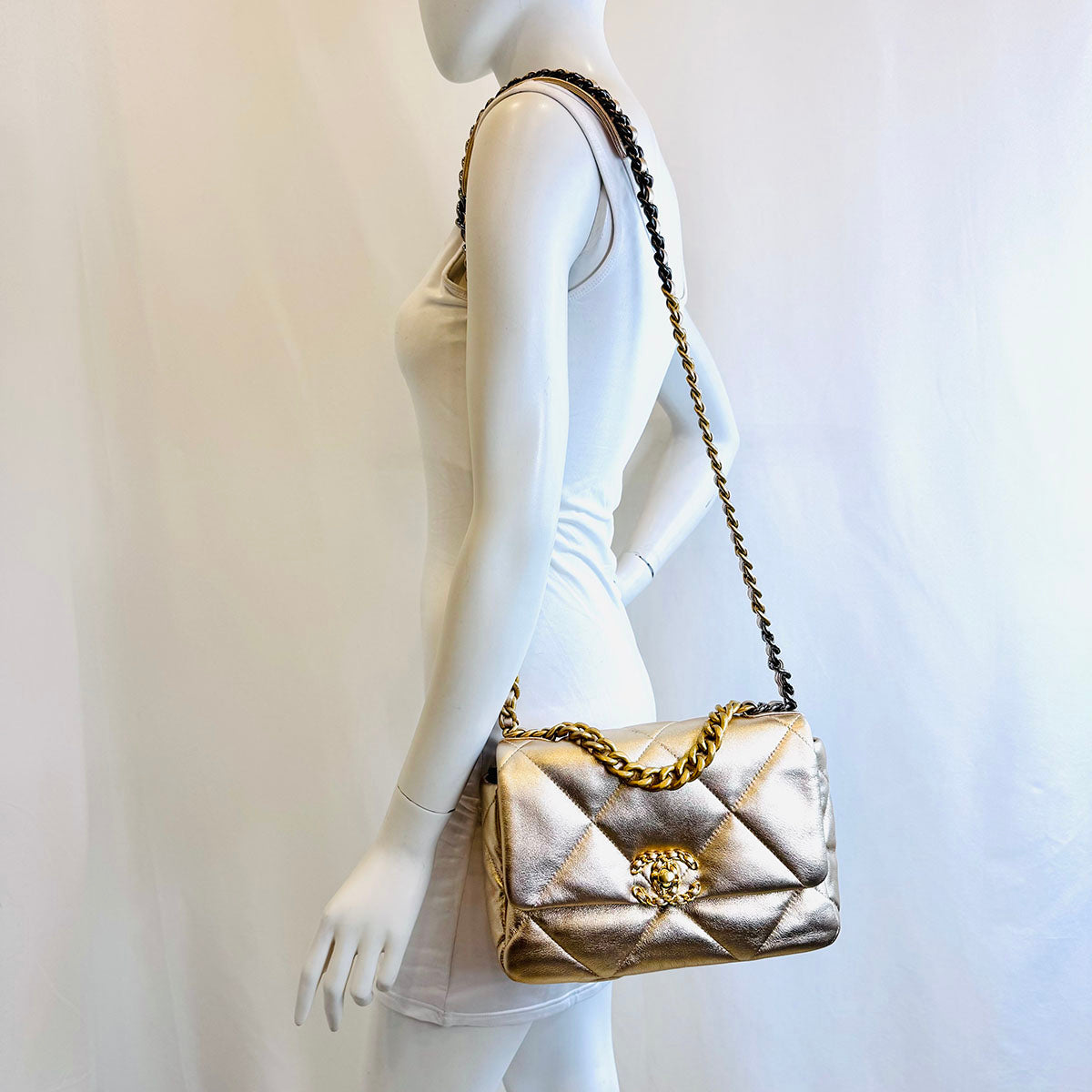 Chanel Gold 19 Flap Bag