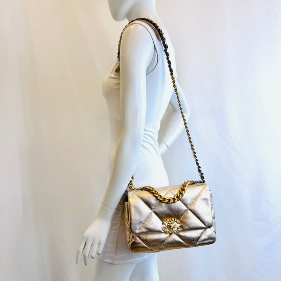 Chanel Gold 19 Flap Bag