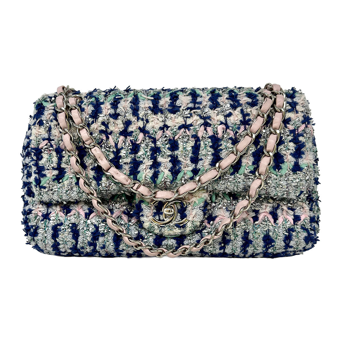 Chanel Tweed Single Flap Bag