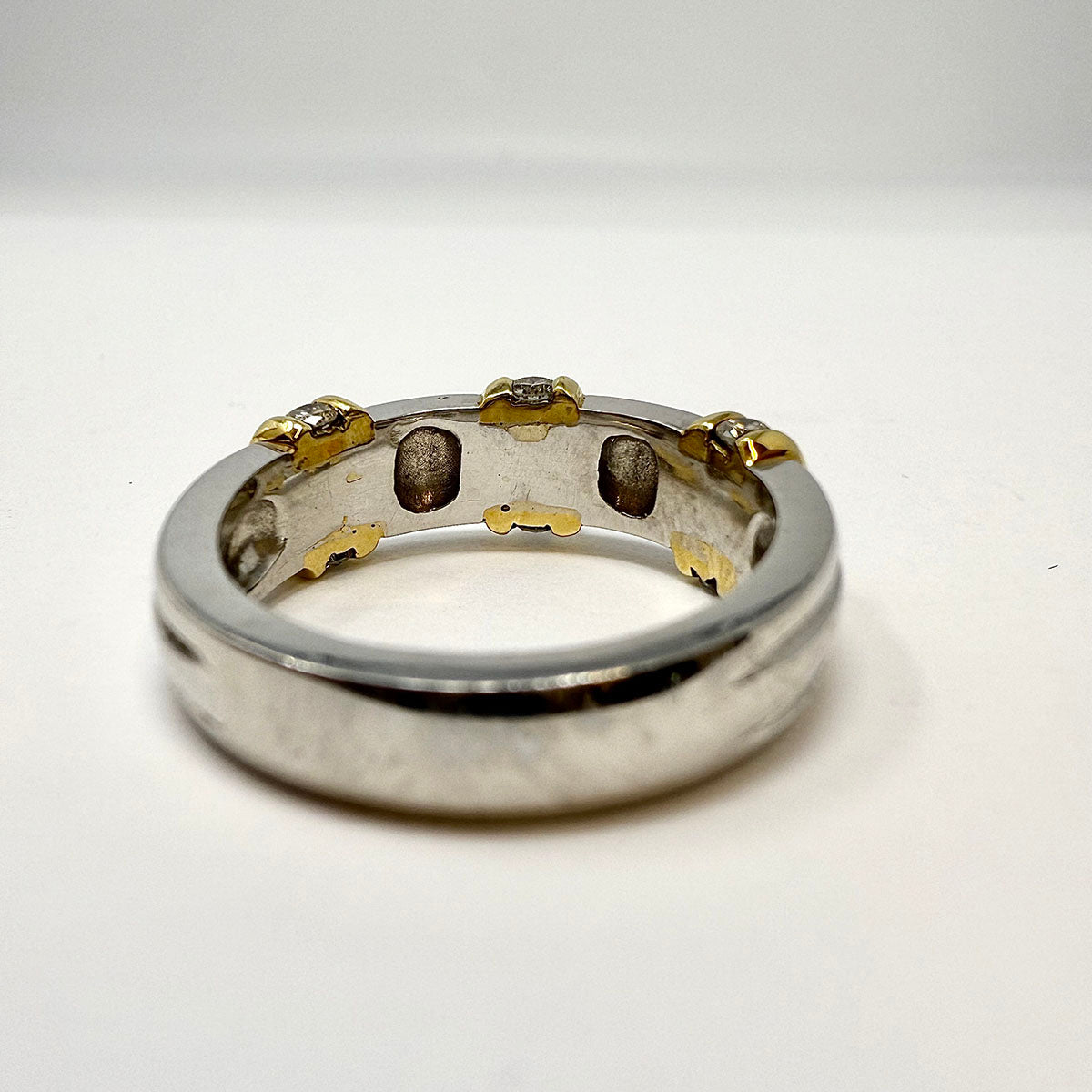Winward Platinum and 18K Gold Ring with Diamonds