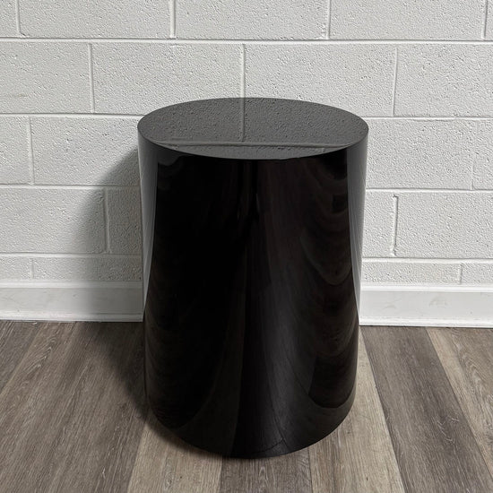 Round Wooden Cylinder End Table