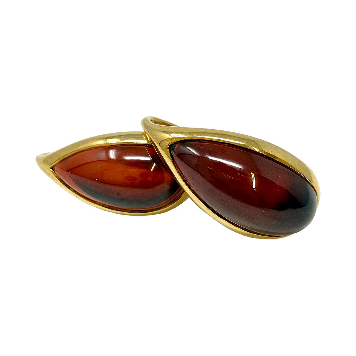 Pommelato 18K Gold Earrings with Semiprecious Gemstone